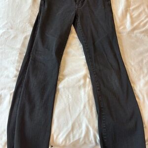 7 For All Mankind Dark Gray Women's Straight Leg Jeans